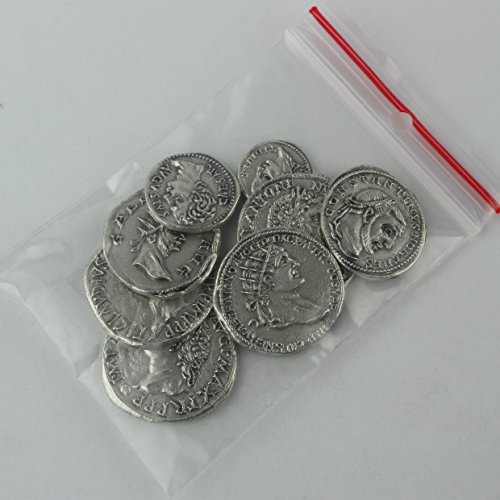 Eurofusioni Monedas Antiguas Romanas chapada Plata - Set 8 Piezas