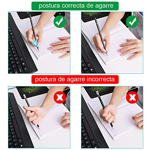 Fabur 14 Piezas Soporte de Lápiz Corrector de escritura para Niños Adecuado de Lápiz Herramienta Ayuda Escribir para Niños/Adultos