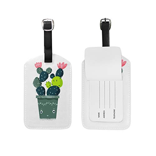 FANTAZIO Lush Cactus etiqueta para bolsa de viaje