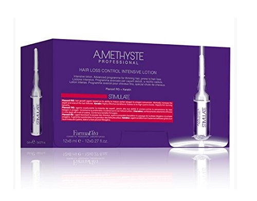 FARMAVITA AMETHISTE STIMULATE HAIR LOSS CONTROL INTENSIVE LOTION 12 x 8 ml Ampollas Anticaida