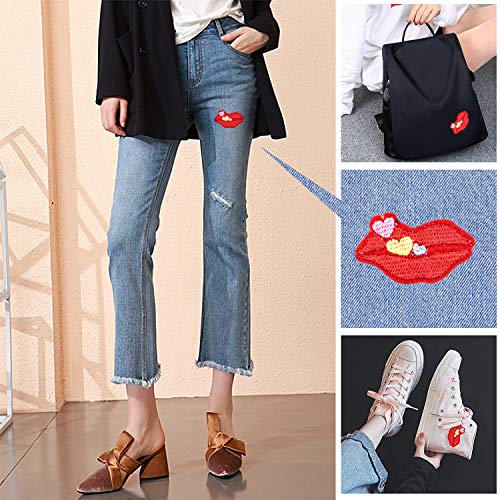 FEGIO Parches Ropa Parche para Coser y Planchar 20 Piezas Patch Sticker Cute DIY Ropa Parches para la camiseta Jeans Ropa Bolsas