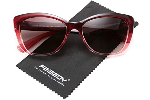 FEISDY Vintage Polarizados Gafas de sol Para Mujer UV400 Proteger Cat Eye Gafas de Sol B2451