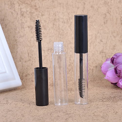 fish Cap Negro 10ml 1pcs del rimel Tubo vacío Botella Vial Transparente del Ojo del Maquillaje de pestañas Crema Embudo de dispensación de pipetas de contenedores