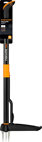 Fiskars Extractor de maleza, Longitud: 1 m, Negro/Naranja, Xact, 1020126