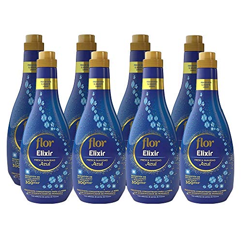 Flor Elixir Azul Suavizante Concentrado - 8 Paquetes de 50 Dosis - Total: 400 Dosis