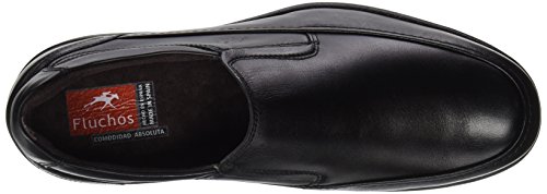 Fluchos- retail ES Spain 8499, Zapatos sin Cordones Hombre, Negro (Black), 42 EU