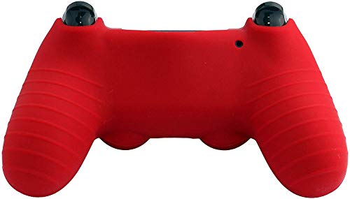 FR·TEC - Protector De Silicona + Grips - Color Rojo PS4