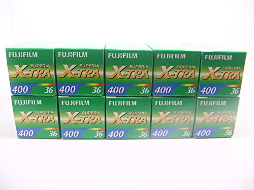 Fuji Fujifilm Superia X-tra ISO 400 36 CH-135-36 35mm - Película de impresión a color (10 rollos)