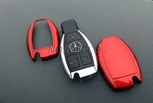 Funda para llaves de coche, fabricada con ABS de alta calidad, brillante, para llaves de Mercedes Benz de 2/3 botones clase A AMG, B C E G S Viano Sprinter