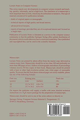 Fundamentals of Computation Theory: 9th International Conference, FCT '93, Szeged, Hungary, August 23-27, 1993. Proceedings (Lecture Notes in Computer Science)