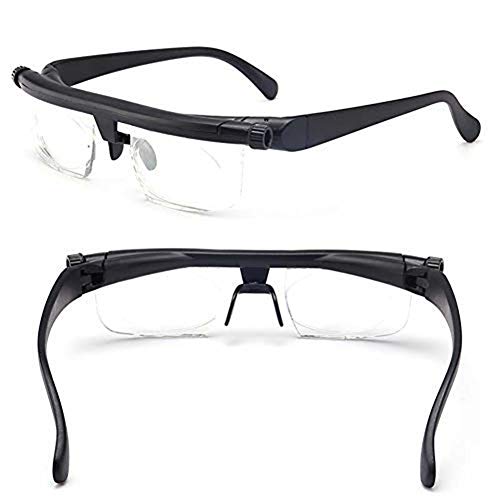 无 Gafas De Lectura De Ajuste De Enfoque, 6D A + 3D Focus Gafas De Lectura De Ajuste Enfoque Manual,Ajustable Hombres Mujeres Gafas De Lectura,For La Computadora, TV, Tablet, Teléfono