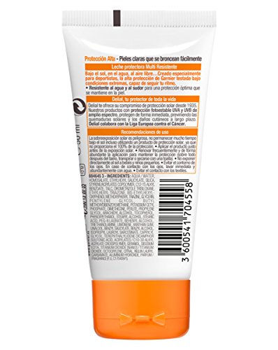 Garnier Delial UV Sport Leche Protector Solar IP30 - 50 ml