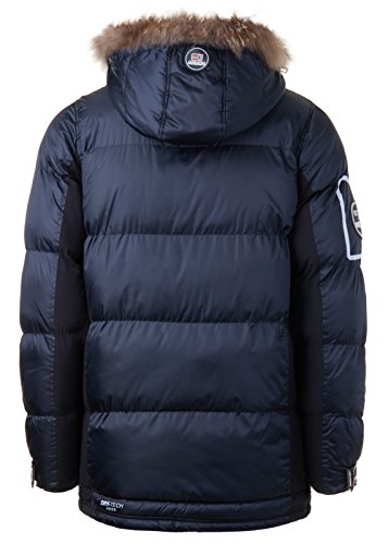 Geographical Norway – Chaqueta de plumas, chaqueta de invierno exterior, chaqueta funcional para hombre azul marino Medium