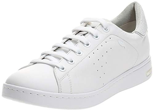 Geox D Jaysen A, Zapatillas para Mujer, Blanco (White), 40 EU