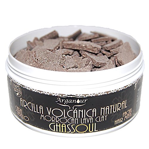 Ghassoul Arcilla Volcánica Natural de Morocco ( Barro ) Mascarilla Facial y Capilar 170g