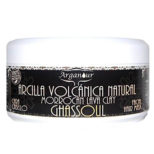 Ghassoul Arcilla Volcánica Natural de Morocco ( Barro ) Mascarilla Facial y Capilar 170g