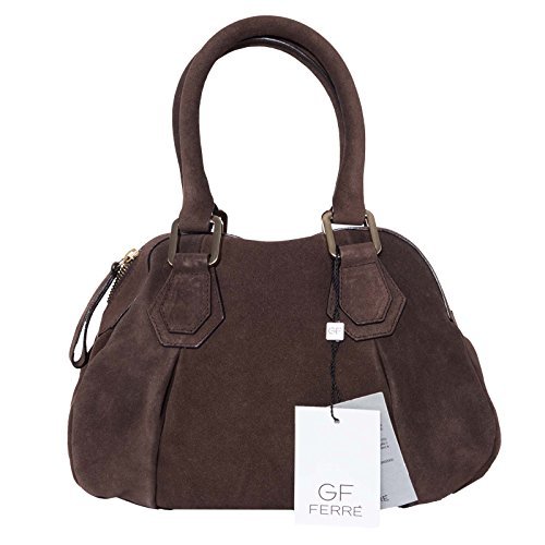 Gian Franco ferré bolso para mujer bolso de piel marrón X119