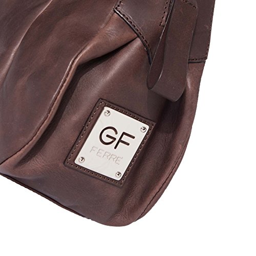 Gian Franco ferré funda de cuero marrón bolso para mujer X120