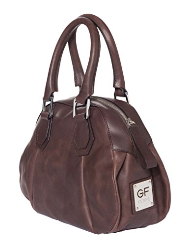 Gian Franco ferré funda de cuero marrón bolso para mujer X120