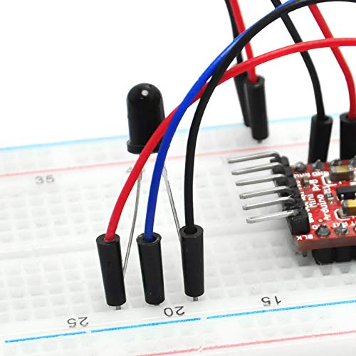 Gikfun EK8443 - Diodo de emisor infrarrojo y receptor IR para Arduino (5 mm, 940 nm)