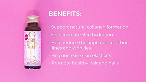 GOLD COLLAGEN® Pure 50 Day – Lucha temprana signos de envejecimiento, nutritivo desde el interior, aumenta el colágeno natural, elastina y niveles de hidratación