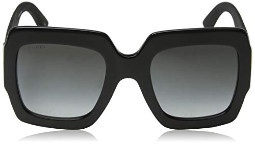 Gucci GG0102S 001 Gafas de sol, Negro (Black/Grey), 54 para Mujer