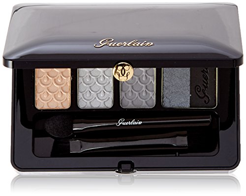 Guerlain Paleta de 5 Colores con Base para Iluminar y Unificar, 2 Tonos Nude y 2 Carbón Leña 04-L'Heure de Nuit - 6 gr