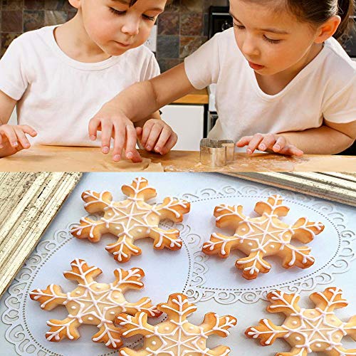 Gyvazla Moldes de Galletas, 35pcs Acero Inoxidable Galletas Cortador para Cookie, Fondant, Formas Navideña Variadas Fiesta Navidad Galletas