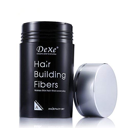 Hair Building Fibers,Fibre Construcción de pelo Fibras de Cabello Naturales,Cabello fino y Escaso para Hombres y Mujeres-Efecto Inmediato (Marrón medio)