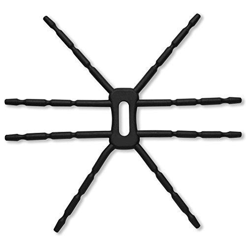 Haodou Soporte de teléfono con araña Flexible - Soporte Universal Flexible y Totalmente Ajustable Soporte de Soporte Cuna para Cualquier automóvil o Bicicleta. Se ajustará a iPhone 6 7 (Negro)