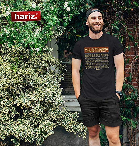 Hariz Oldtimer - Camiseta para hombre, diseño de año 1979 con texto en alemán "Keine Rost Top Zustand 40" verde oscuro L