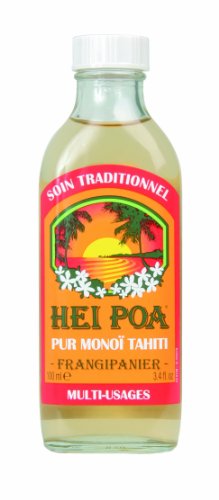 Hei Poa, Aceite corporal (Monoï Puro de Tahití, Perfume Frangipanier) - 100 ml.