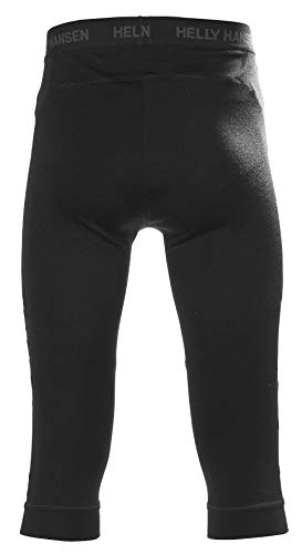 Helly Hansen LIFA Merino Deportivas 3/4 Leggings Capri Thermal Pantalones Elásticos, Mujer, Black, XS