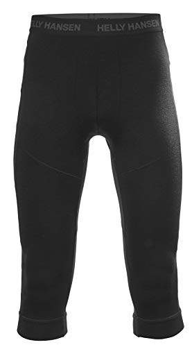 Helly Hansen LIFA Merino Deportivas 3/4 Leggings Capri Thermal Pantalones Elásticos, Mujer, Black, XS