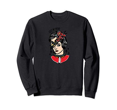 Hipster para mujer "Lost my Mind" Rose | arte pop Sudadera