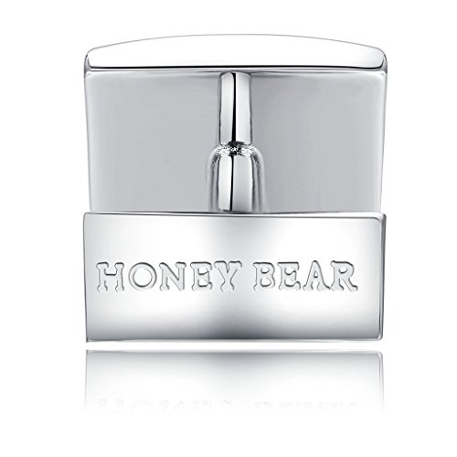 HONEY BEAR - Gemelos de acero inoxidable para hombre, varios colores