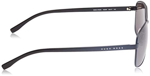 Hugo Boss BOSS 0762/S NR 10G Gafas de sol, Negro (Mtblk Black/Brw Grey), 58 Unisex-Adulto