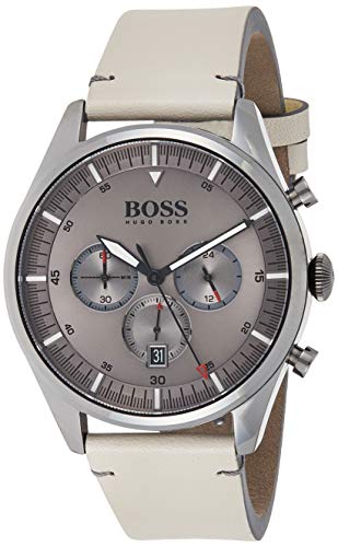 Hugo BOSS Reloj Analógico para Hombre de Cuarzo con Correa en Cuero 1513710