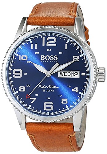 Hugo BOSS Reloj Análogo clásico para Hombre de Cuarzo con Correa en Cuero 1513331