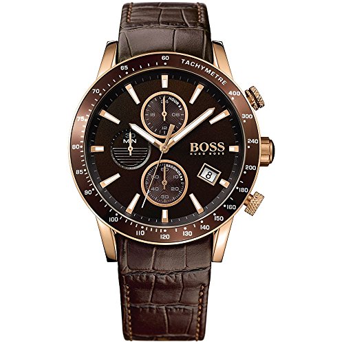 Hugo BOSS Reloj Cronógrafo para Hombre de Cuarzo con Correa en Cuero 1513392