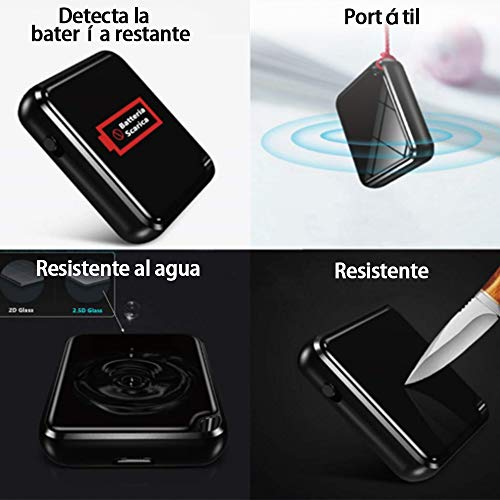 H+Y Mini Grabadora de Voz, Grabadora Espia Portátil de 16 GB, Recargable MP3 por USB, HD Grabadora de Audio con Activación por Voz, Ideal para Clases, Reuniones, Entrevistas, Hasta 284 Horas