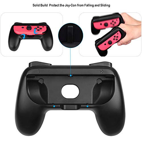 iAmer 6 en 1 Accesorios para Nintendo Switch,Funda para Nintendo Switch,Mandos Joy-con para Nintendo Switch,3 Protectores de Pantalla