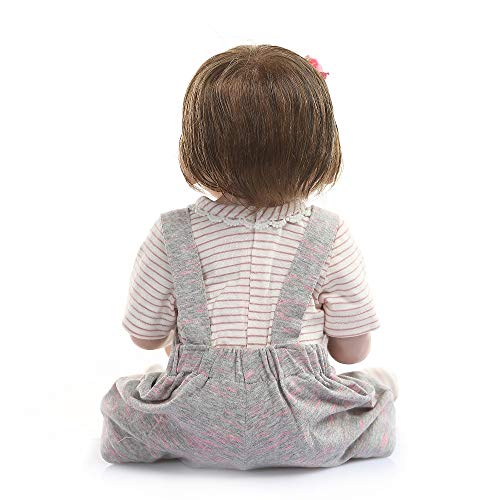 iCradle Muñecas 20Inch 50CM Muñecas para bebés Reborn de Aspecto Real Muñecas de Silicona Suave para bebés Muñecas adorables para niñas gemelas para Mayores de 3 años (Girl)