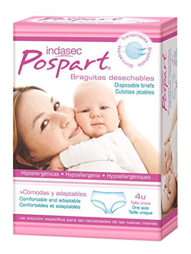 Indasec Braguitas Desechables Posparto - 4 Braguitas