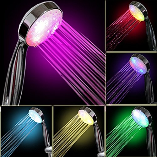 InteTech - Ducha de luz LED, 7 Colores, Multicolor, Ajuste Universal