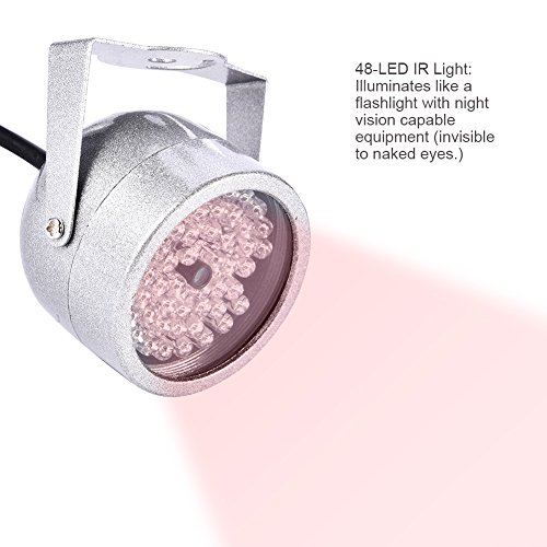 IR Illuminator 48-LED Ir Infrarrojo Night Vision Illuminator Cámara de seguridad IR Infrarrojos Night Vision Lamp