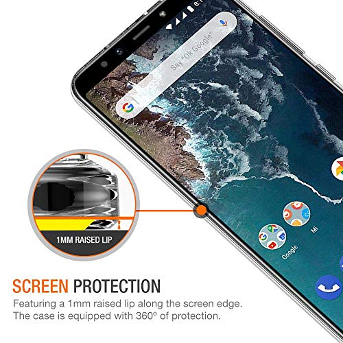 ivoler Funda Carcasa Gel Transparente para Xiaomi Mi A2, Ultra Fina 0,33mm, Silicona TPU de Alta Resistencia y Flexibilidad