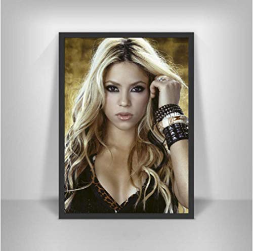 JYSHC Imprimir En Lienzo Shakira Latin Rock Alternative Singer Female Wall Art Prints Canvas Picture Posters para Niñas Decoración De La Habitación Nv94Yz 40X60Cm Sin Marco