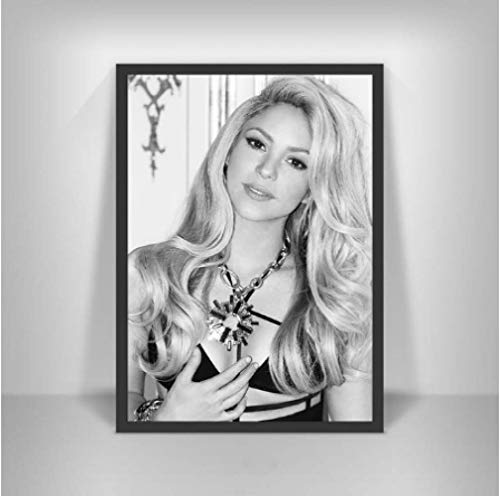 JYSHC Imprimir En Lienzo Shakira Latin Rock Alternative Singer Female Wall Art Prints Canvas Picture Posters para Niñas Decoración De La Habitación Nv87Yz 40X60Cm Sin Marco