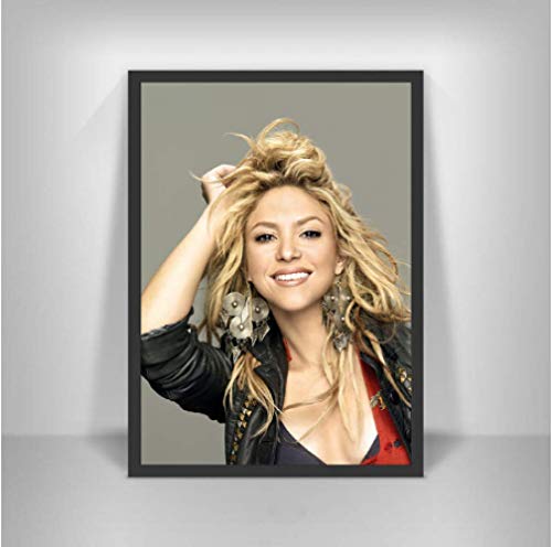 JYSHC Imprimir En Lienzo Shakira Latin Rock Alternative Singer Female Wall Art Prints Canvas Picture Posters para Niñas Decoración De La Habitación Nv91Yz 40X60Cm Sin Marco